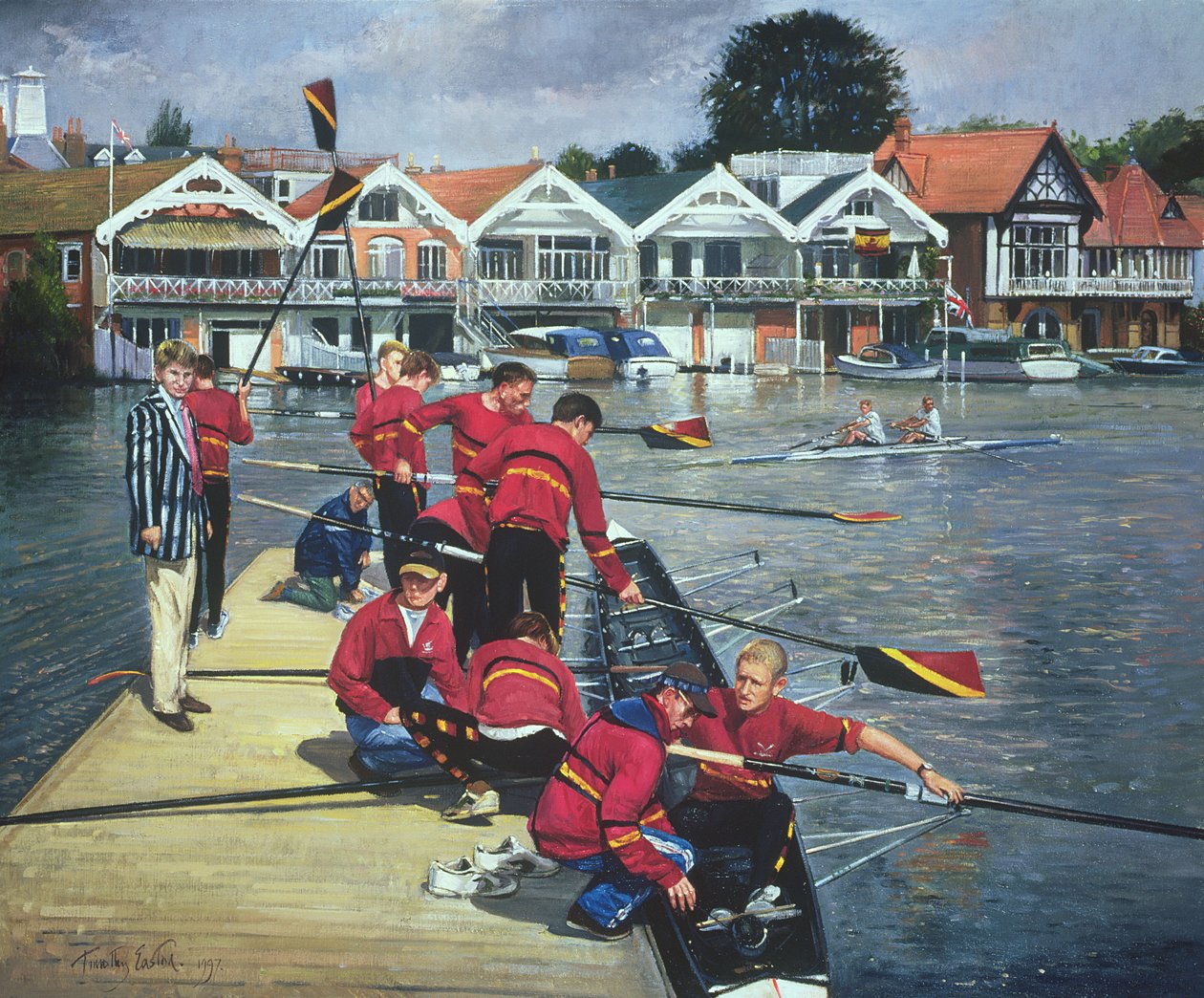 Towards the Boathouses, Henley, 1997 tekijältä Timothy Easton