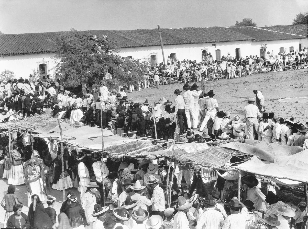 Fiesta Juchitanissa, Oaxacassa, Meksikossa, noin 1927 tekijältä Tina Modotti
