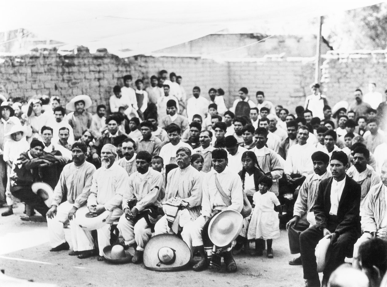 Campesinos-kokous, Jalapa, Meksiko, 1927. tekijältä Tina Modotti