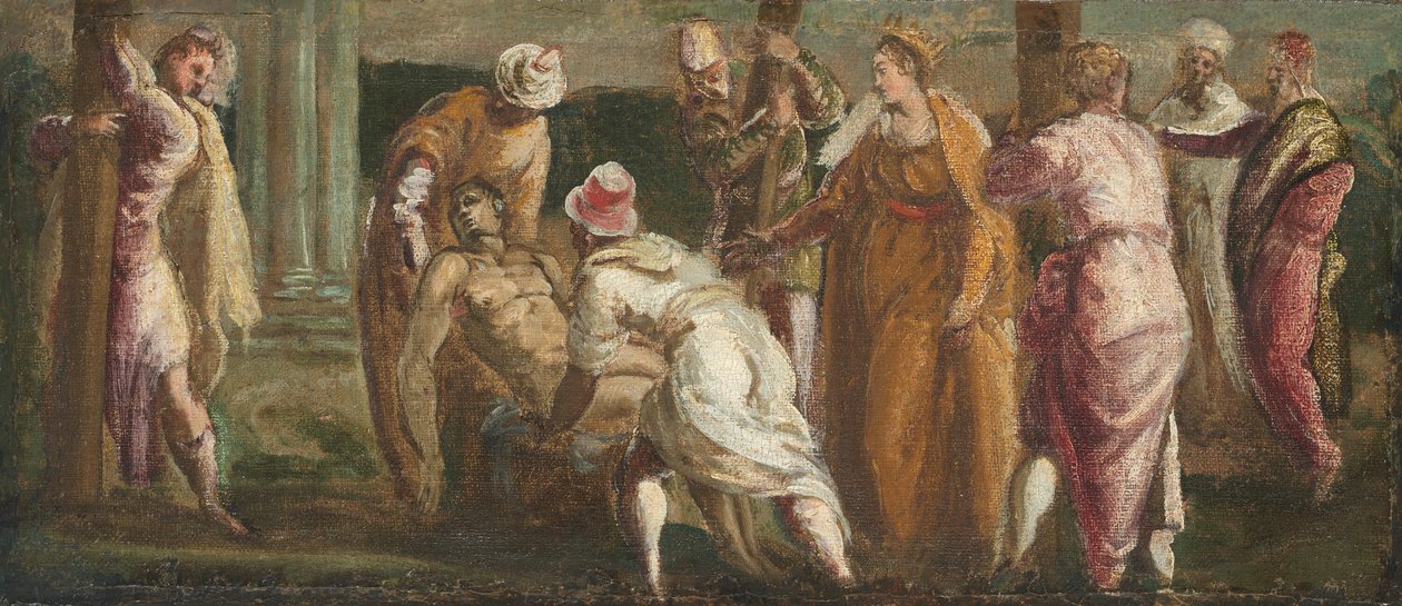 Pyhä Helena testaa todellista ristiä tekijältä Tintoretto