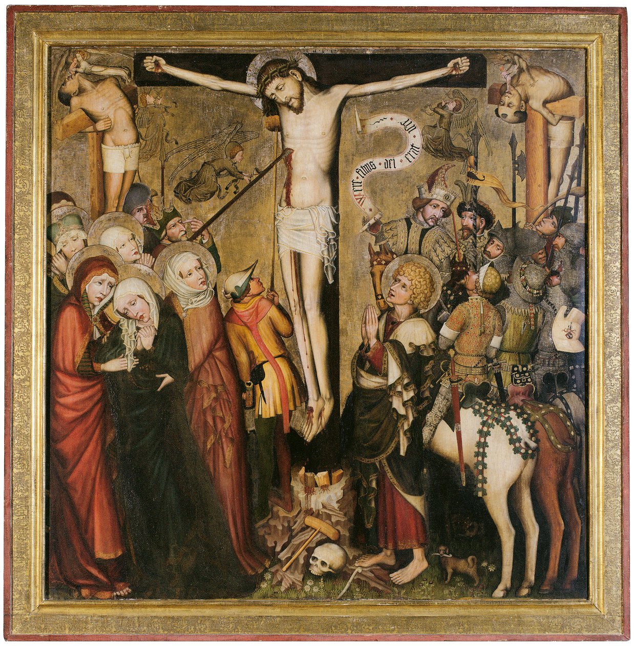 Kristuksen ristiinnaulitseminen ("Wilten Crucifixion") tekijältä Tiroler Maler