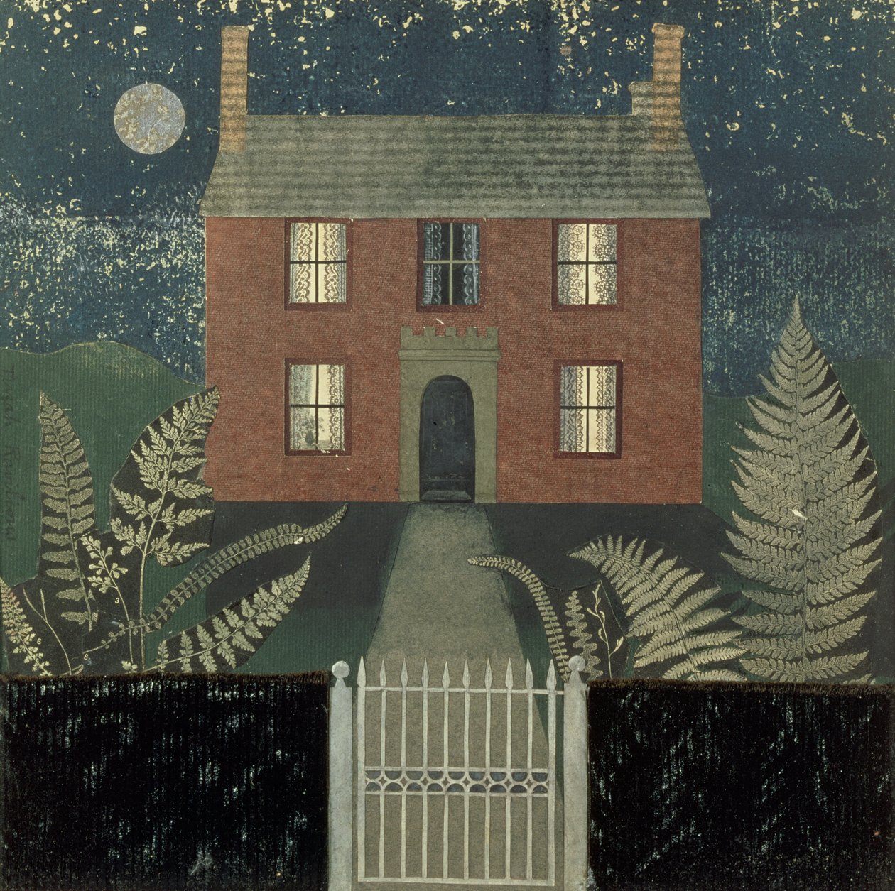 Talo yöllä (kollaasi) tekijältä Tirzah Ravilious