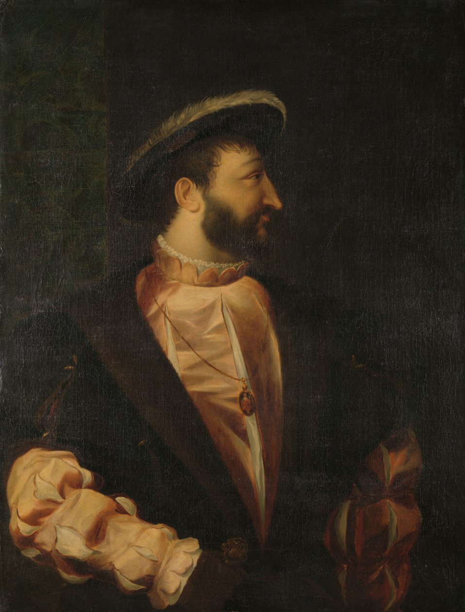Francis I (1494-1547), Ranskan kuningas tekijältä Titiaan (copy after)