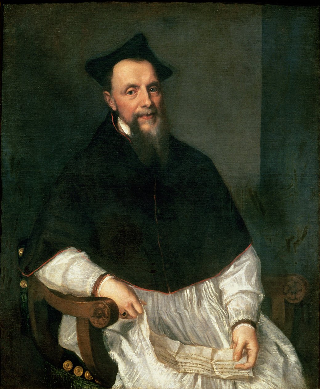 Piispa Ludovico Beccadellin muotokuva, 1552 tekijältä Tiziano Vecelli