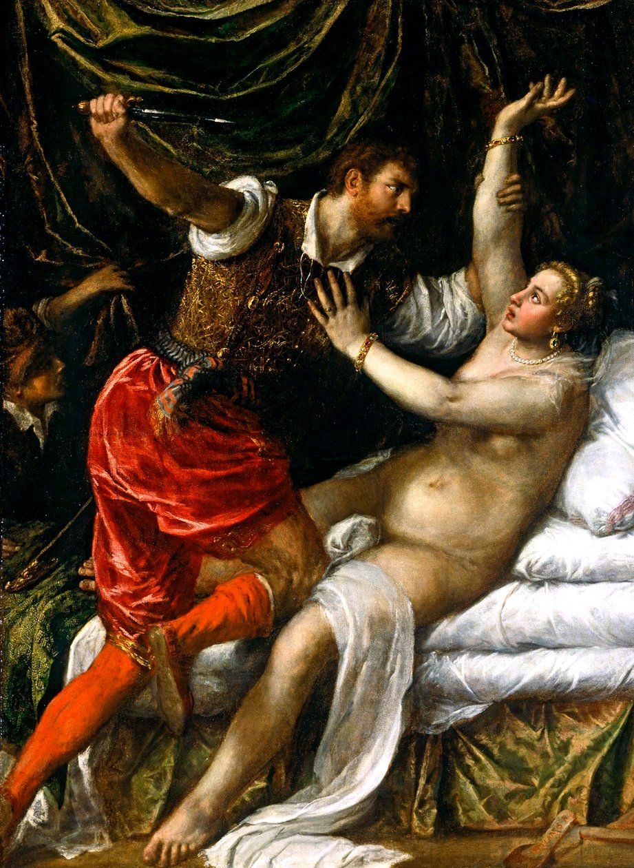Tarquinius ja Lucretia tekijältä Tiziano Vecelli
