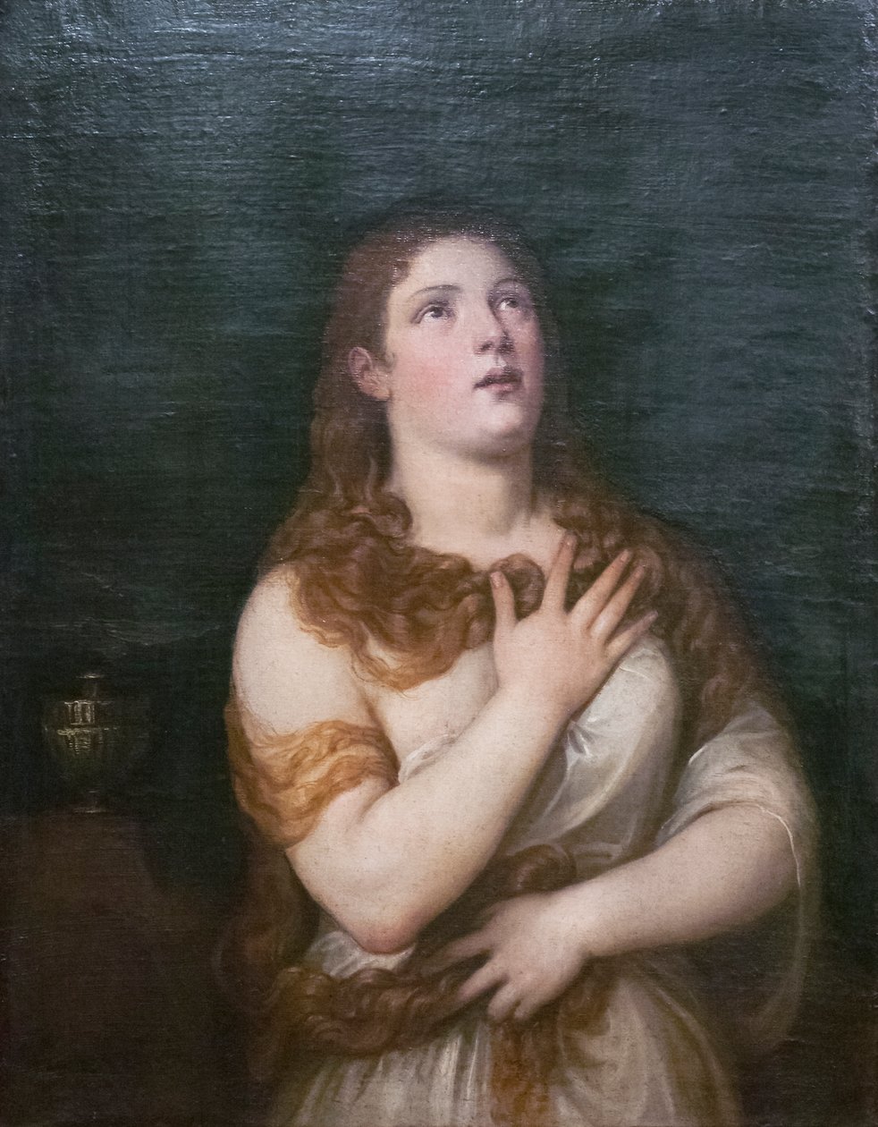 Katuva Magdalen tekijältä Titian (c.1488 1576) (after)