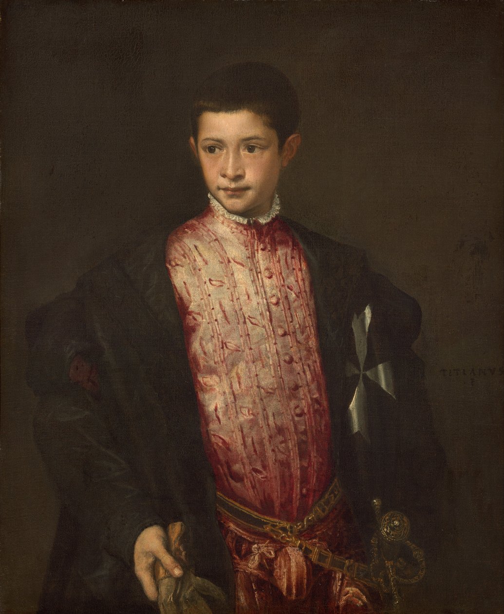 Ranuccio Farnese tekijältä Tiziano Vecelli