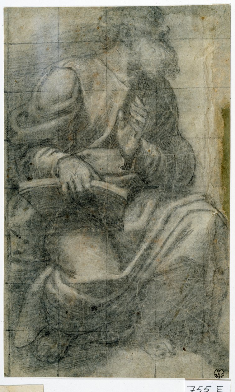 Apostoli (liitu paperille) tekijältä Titian (c.1488 1576)