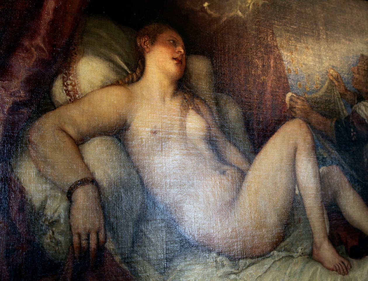 "Danae", c1554 tekijältä Titian