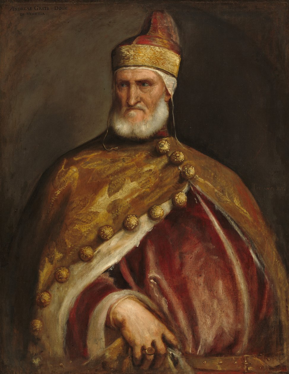 Doge Andrea Gritti, c. 15461550. tekijältä Titian