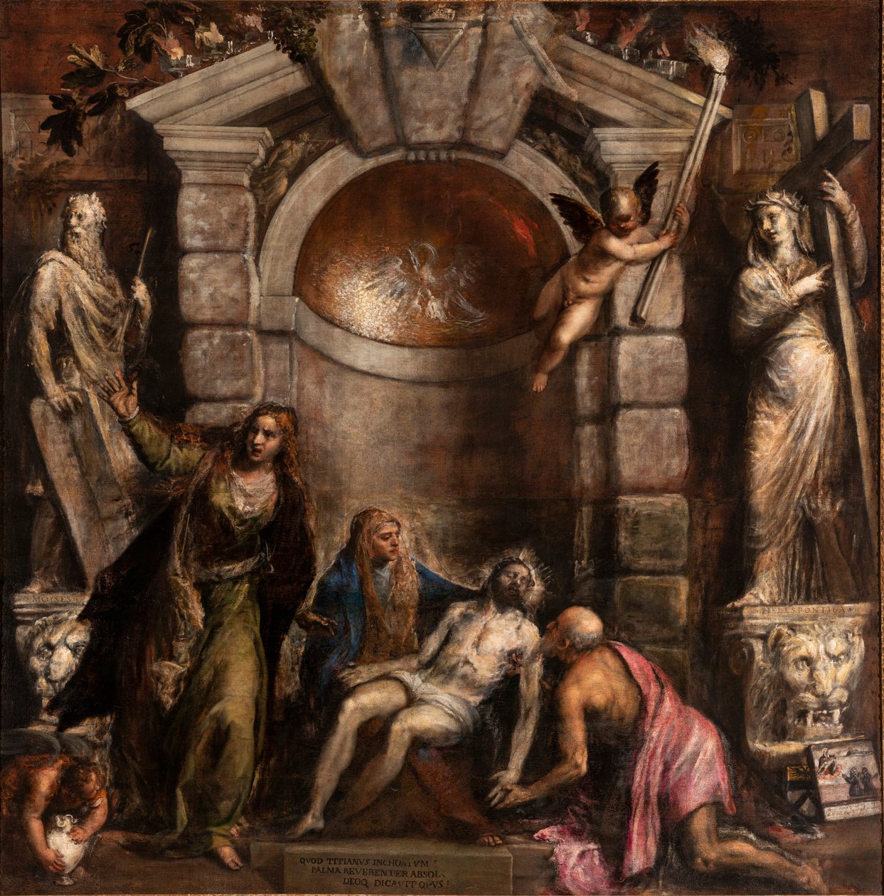 Pietà, 1575-1576. tekijältä Titian