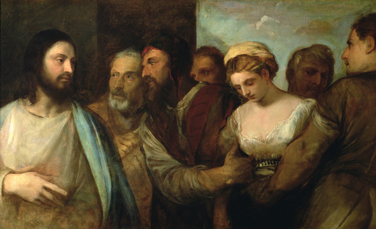 Kristus ja avionrikkoja, 1512-1515 tekijältä Tiziano Vecelli