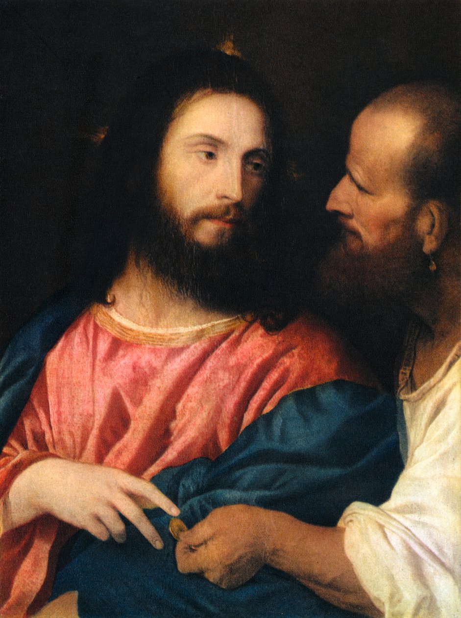 The Tribute Money, 1518, 1937 tekijältä Tiziano Vecelli