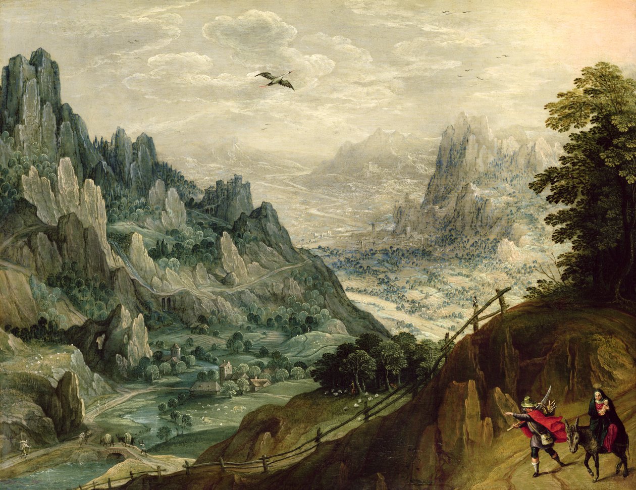 Lento Egyptiin, n. 1598-1623 tekijältä Tobias Verhaecht