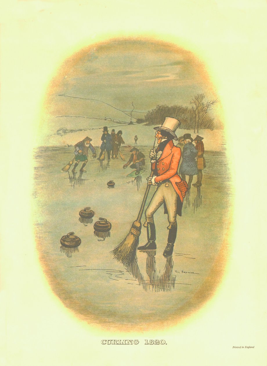 Curling, 1820, c1910. tekijältä Tom Browne