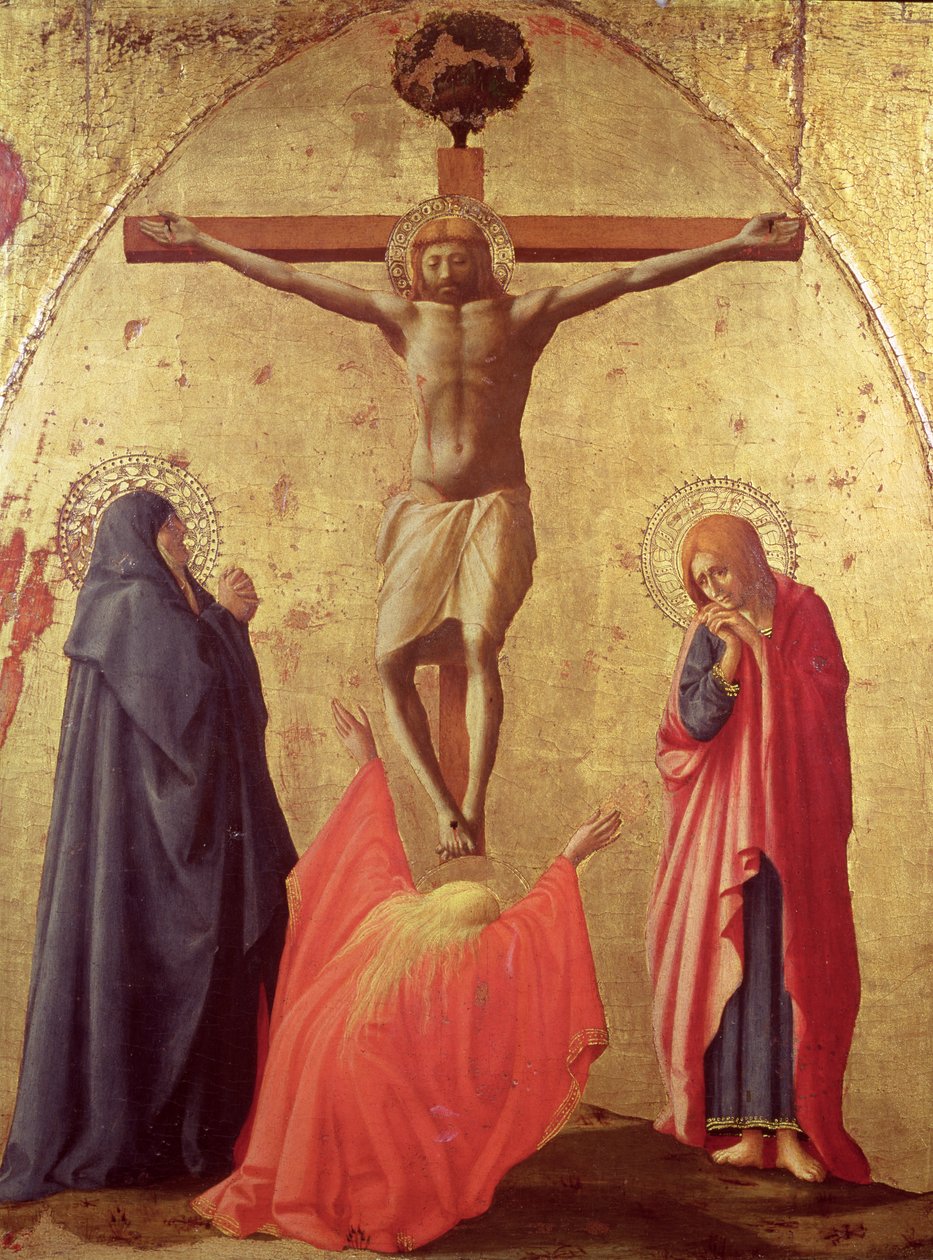 Ristiinnaulitseminen, 1426 (tempera paneelissa) tekijältä Tommaso Masaccio