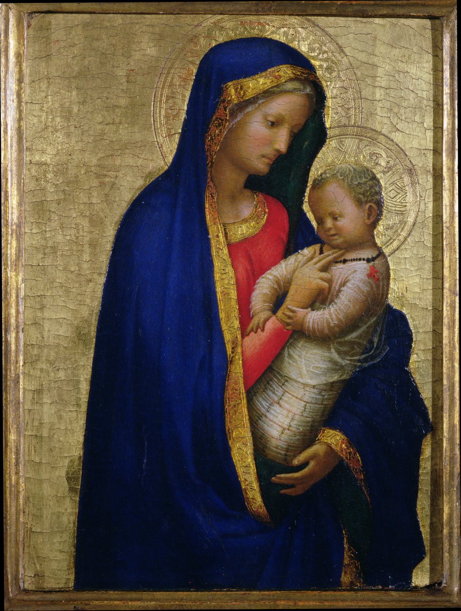 Madonna Casini (tempera ja kultalehti paneelissa) tekijältä Tommaso Masaccio