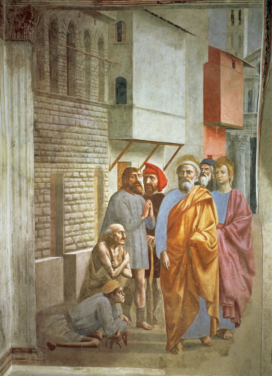 Pyhä Pietari parantamassa varjollaan, n.1427. tekijältä Tommaso Masaccio