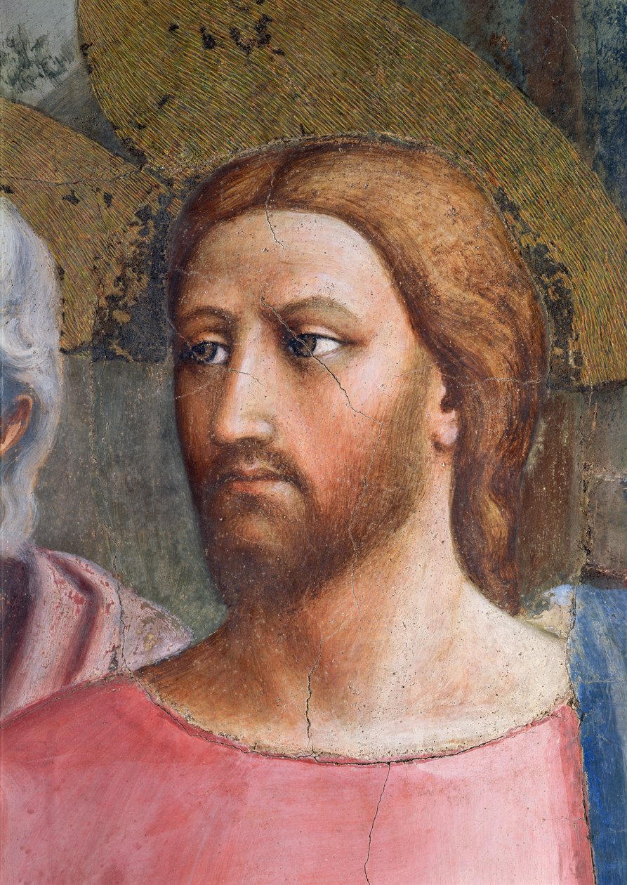 Tribute Money: Kristuksen pää, yksityiskohta, n. 1427 tekijältä Tommaso Masaccio