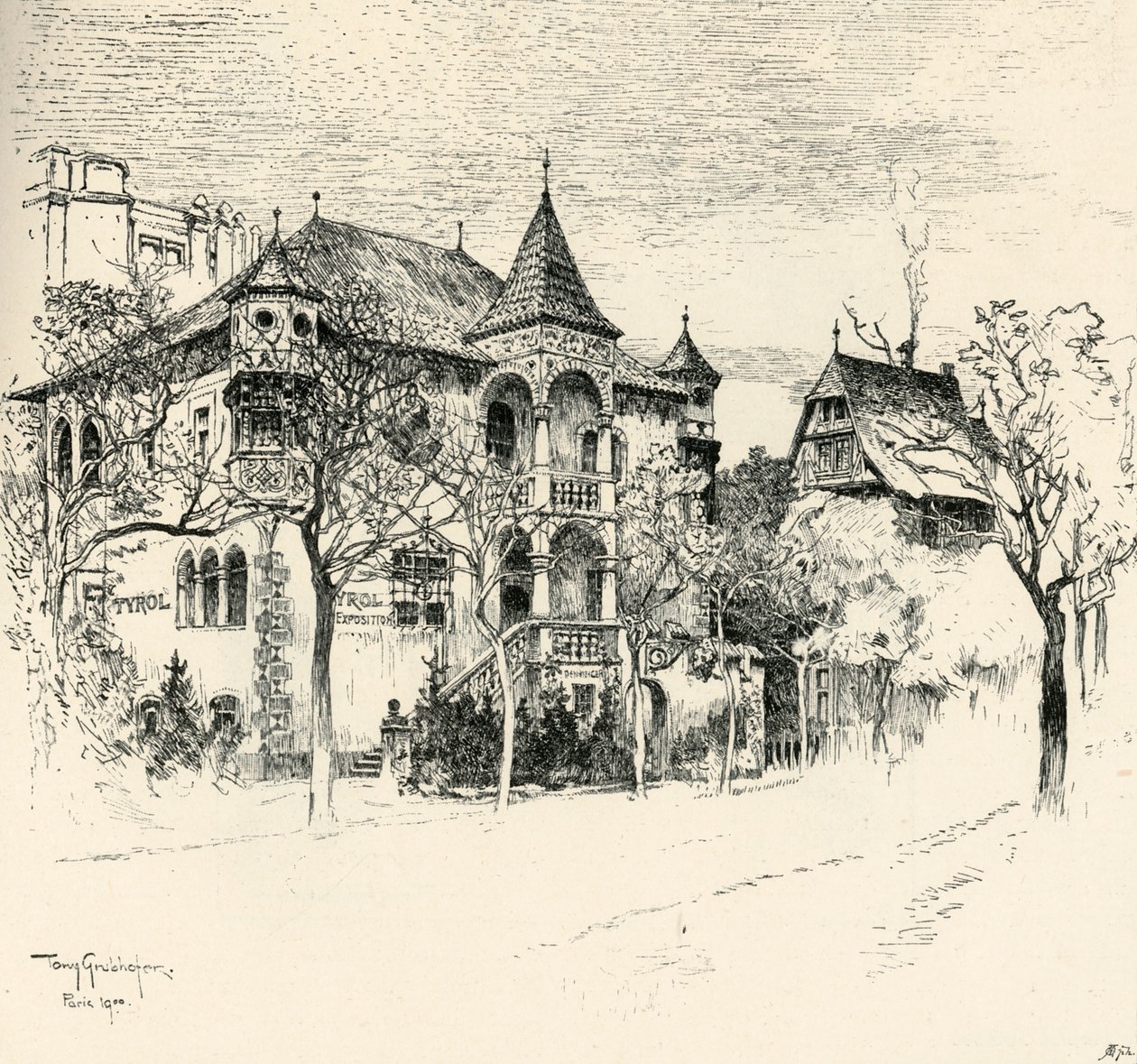 Chateau Tyrolen, Tony Grubhofer, 1900. tekijältä Tony Grubhofer