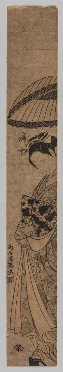 Kaunis nainen, 1735-1785. tekijältä Torii Kiyomitsu