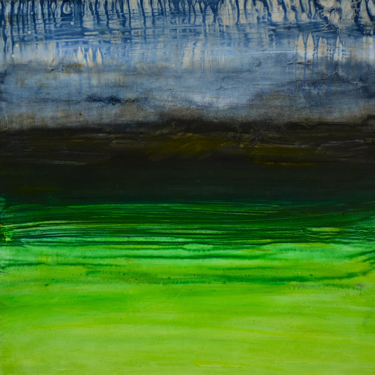 Luonnollinen luonnoton sarja , 2004 (öljy paneelille) tekijältä Tracy Lambros