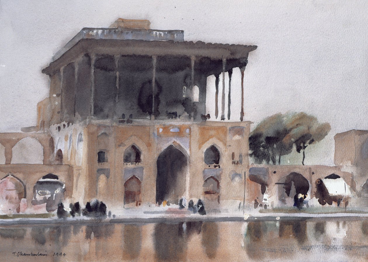 Ali Qapu Palace, Isfahan, 1994 (wc paperilla) tekijältä Trevor Chamberlain