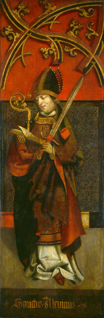 Pyhä Alcuin tekijältä Tyrolean 16th Century