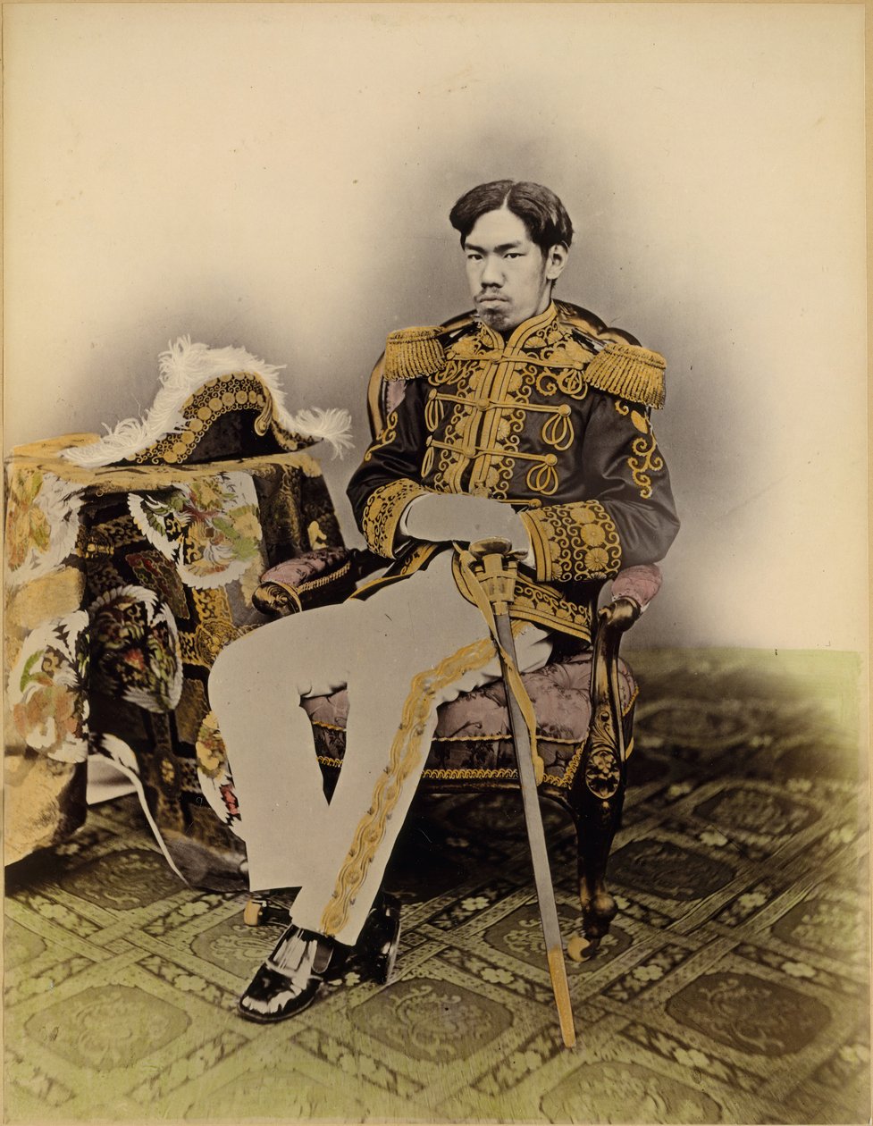 Mutsuhito, Meijin keisari, 1873. tekijältä Uchida Kyuichi