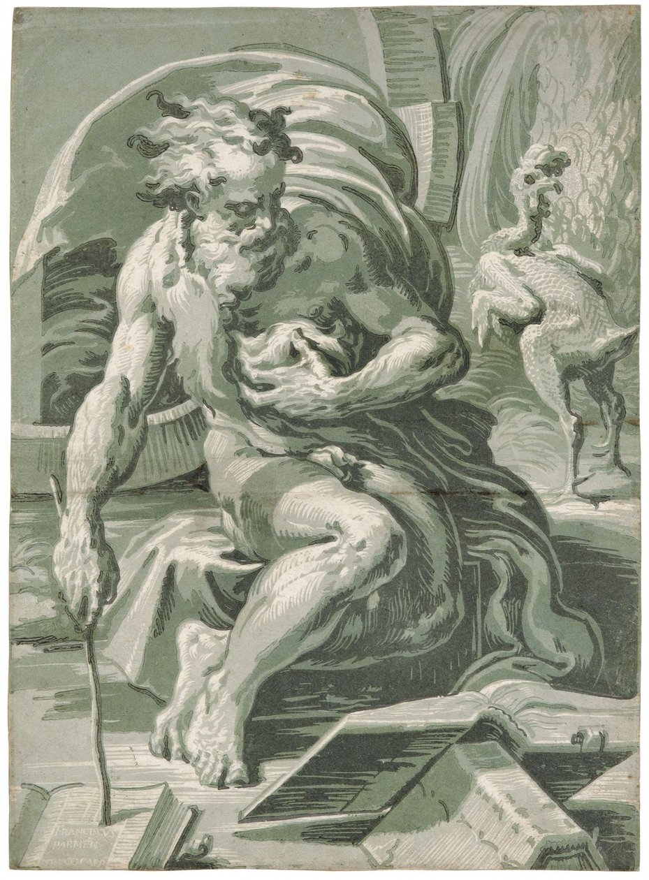 Diogenes, vuoden 1527 jälkeen. tekijältä Ugo da Carpi