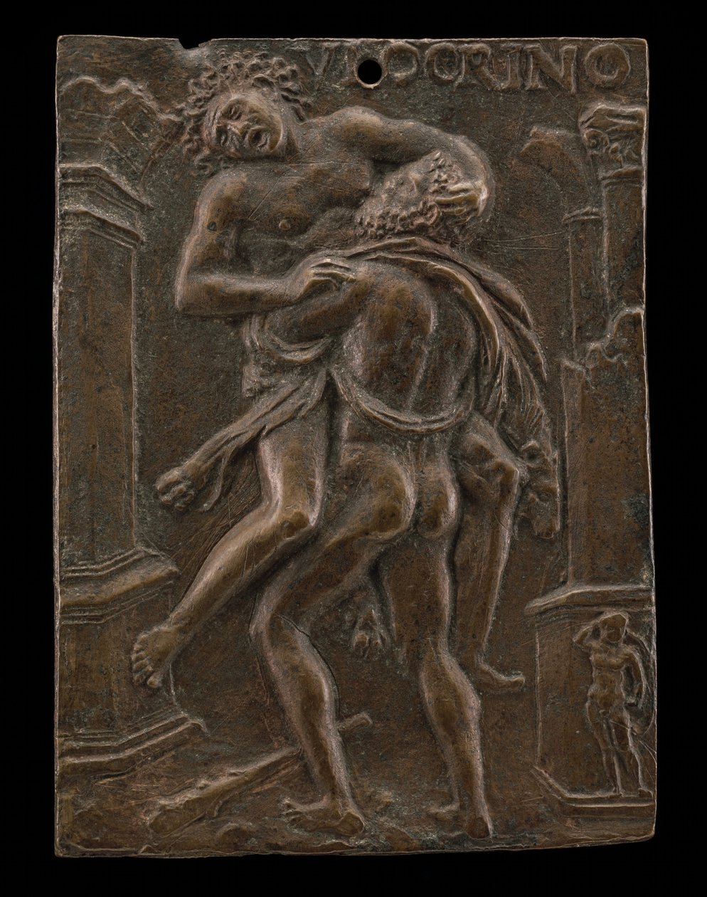 Hèrcules i Anteu, principis del segle XVI. finlandès tekijältä Ulocrino