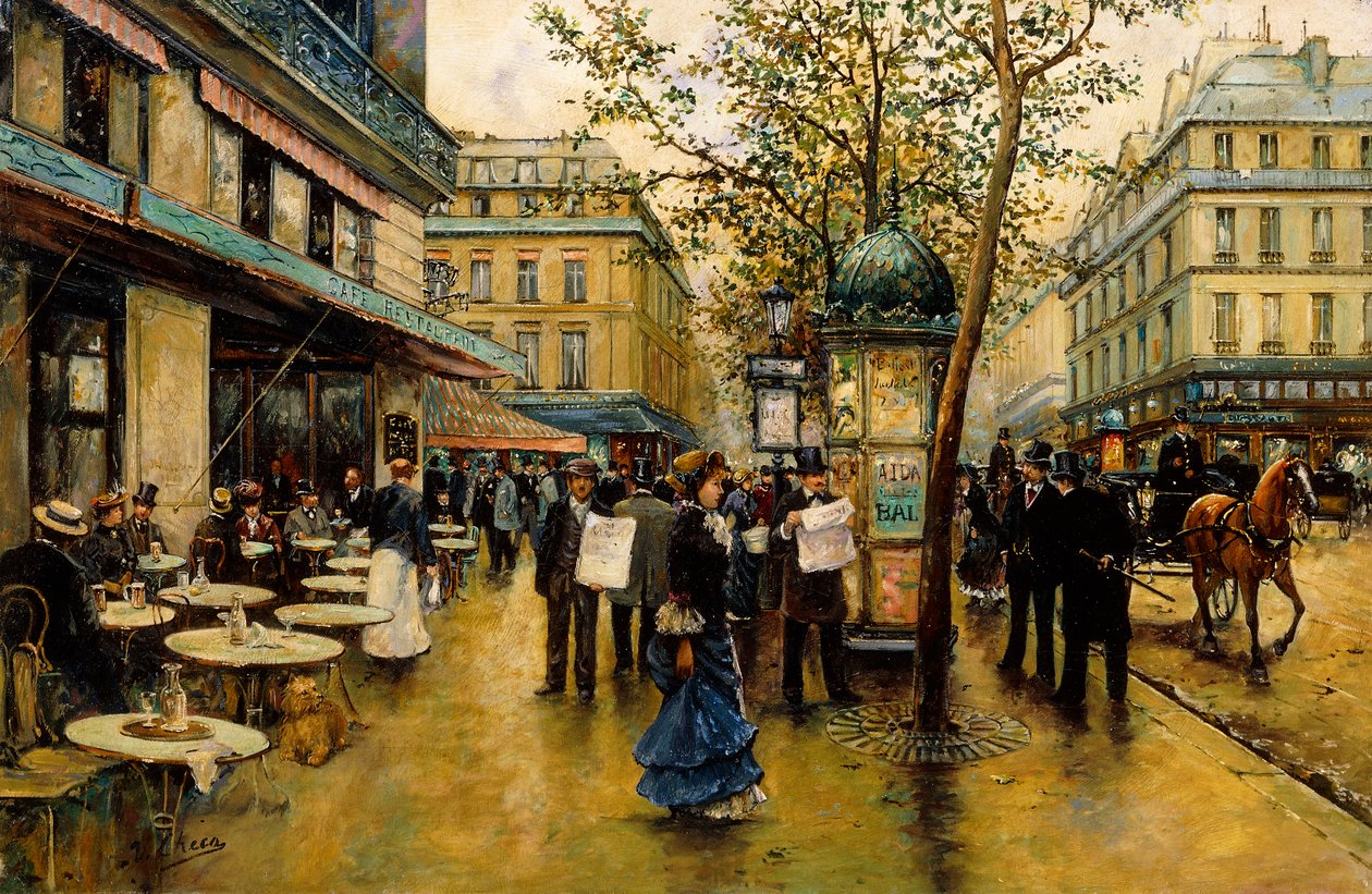Place de l"Opera, Pariisi, tekijältä Ulpiano Checa y Sanz