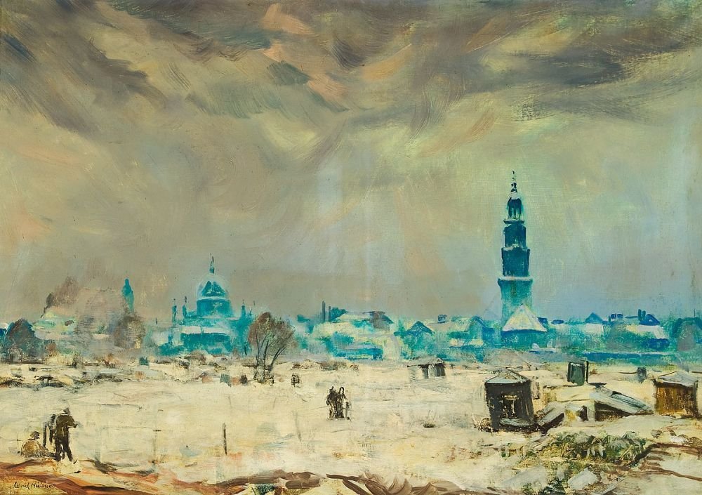 Blick auf das winterliche Potsdam tekijältä Ulrich Hubner