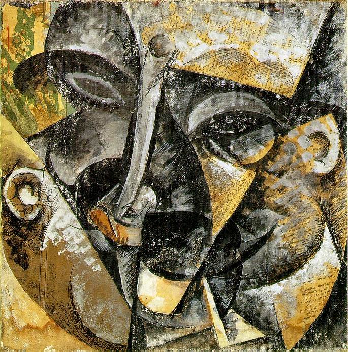 Miehen pään dynamiikka tekijältä Umberto Boccioni