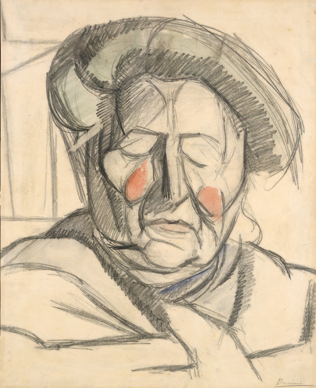 Taiteilijan äiti, 1915. tekijältä Umberto Boccioni