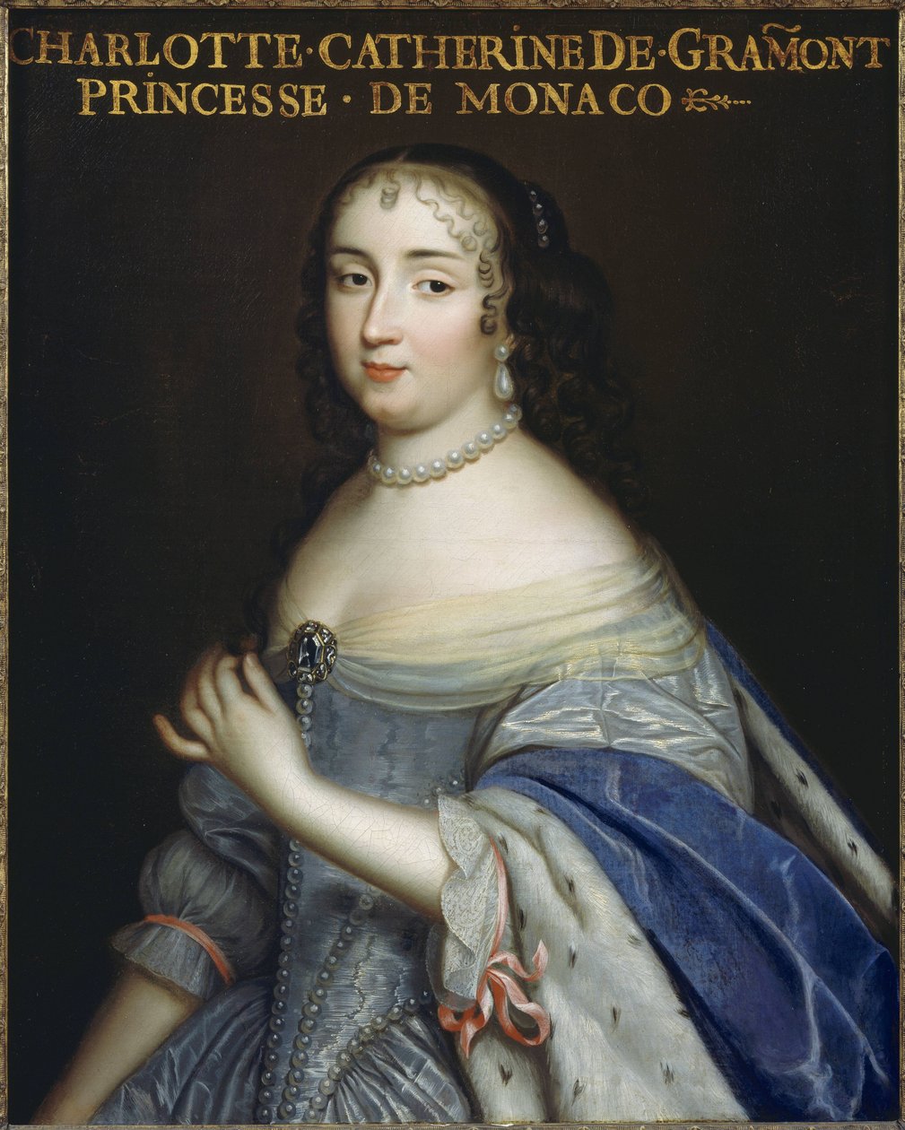 Catherine-Charlotte de Gramont (1638-1678), Prinzessin von Monaco ja Herzogin de Valentinois, sowie Mätresse des französischen König Ludwig XIV tekijältä Unbekannt Unbekannt