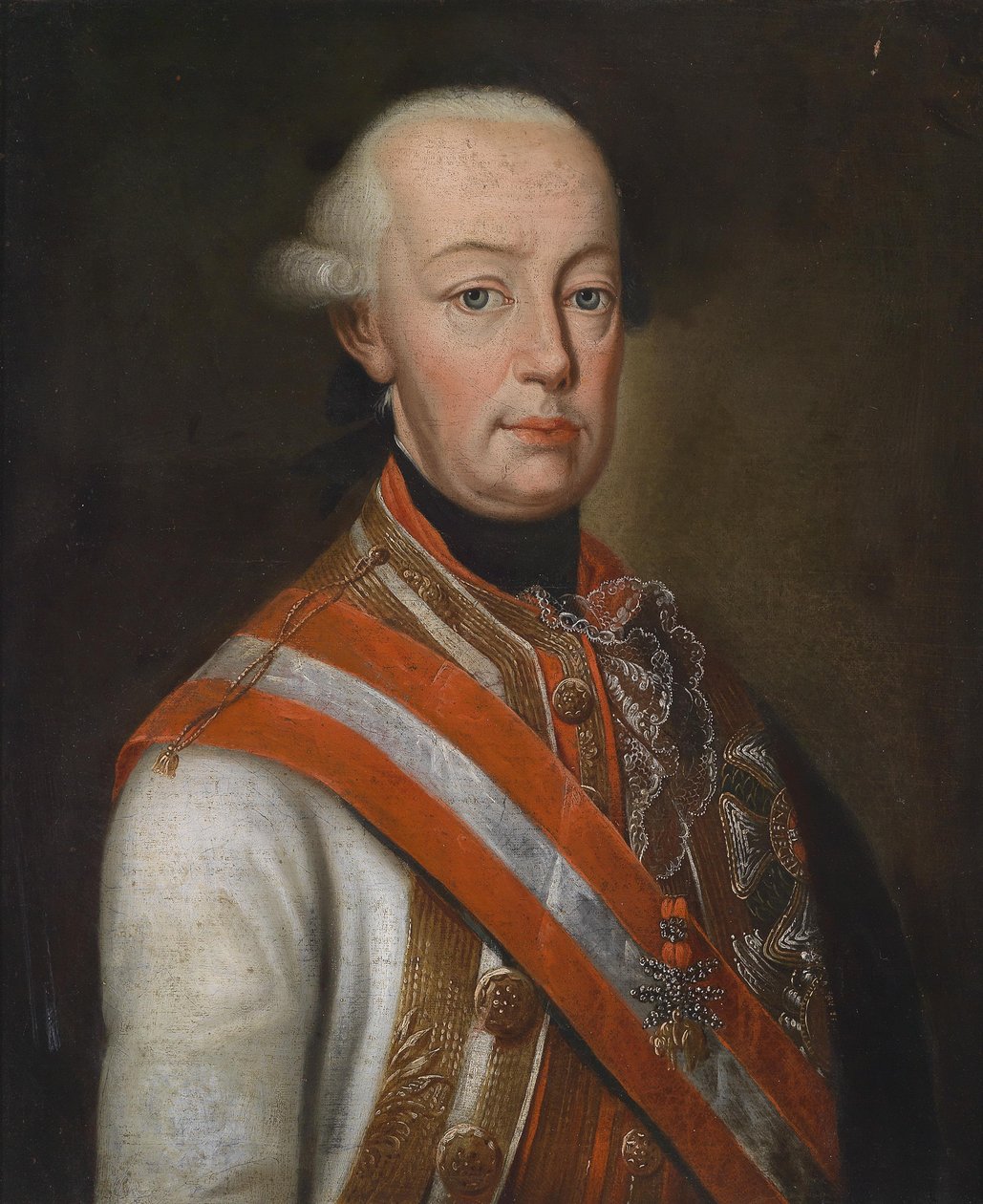 Leopold II kenttämarsalkan univormussa, joka on koristeltu Itävallan kotitalon kunniamerkillä. tekijältä Unbekannt Unbekannt