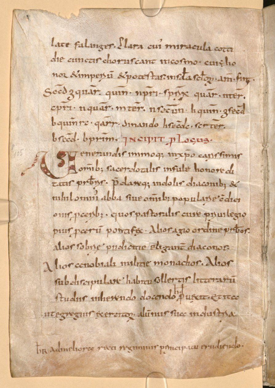 MS Clm 1086, folio 71v. Sisältää salauksen Hygeburgin nimellä tekijältä Unbekannt Unbekannt