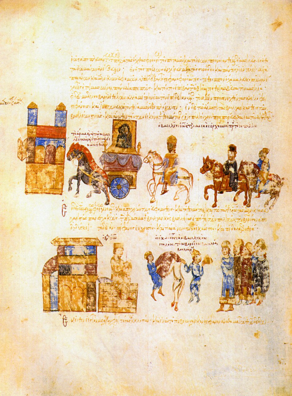 Skyllitzes Matritensis, fol. 172v tekijältä Unbekannt Unbekannt