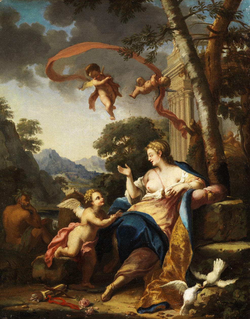 Venus ja Amor tekijältä Unbekannt Unbekannt