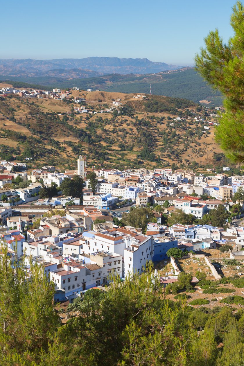 Chefchaouen, Marokko. Kaupungin yleisnäkymä. tekijältä Unbekannt Unbekannt
