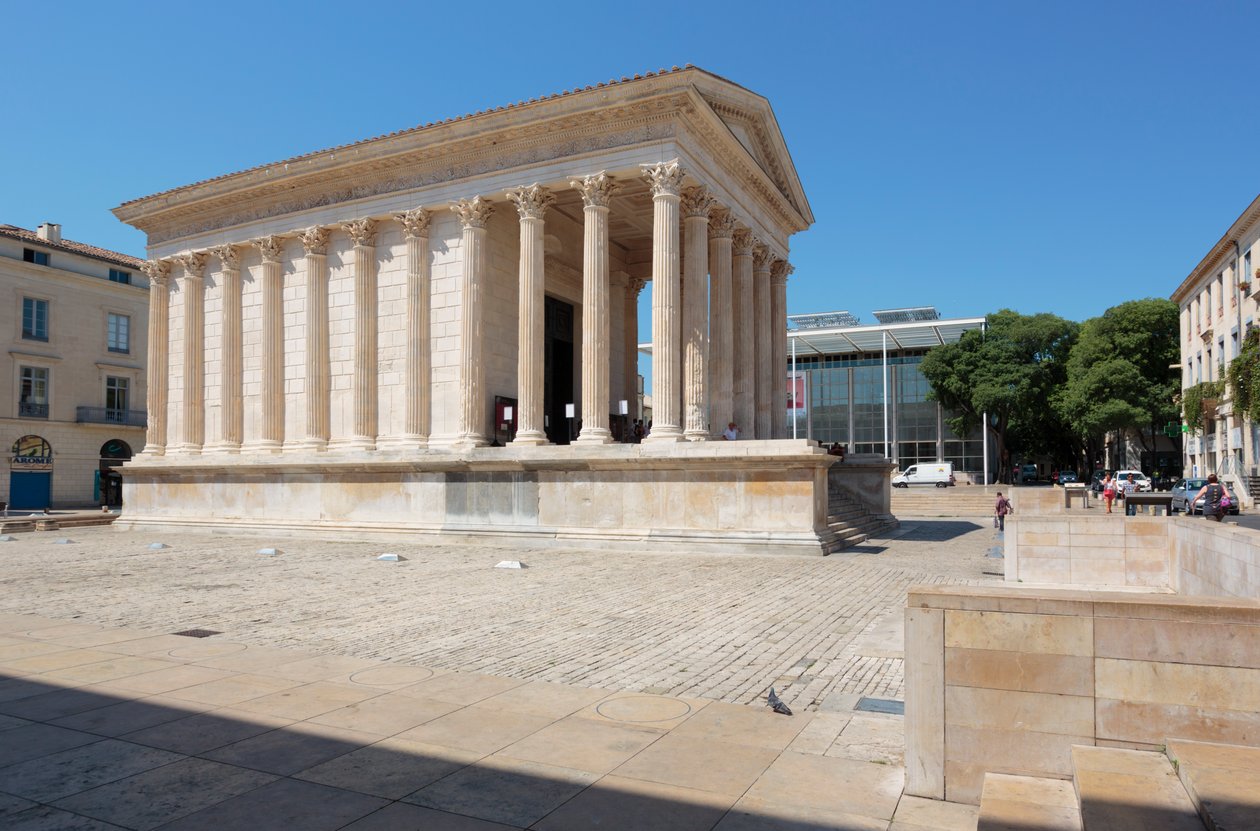 Nimes, Ranska. Square House. tekijältä Unbekannt Unbekannt