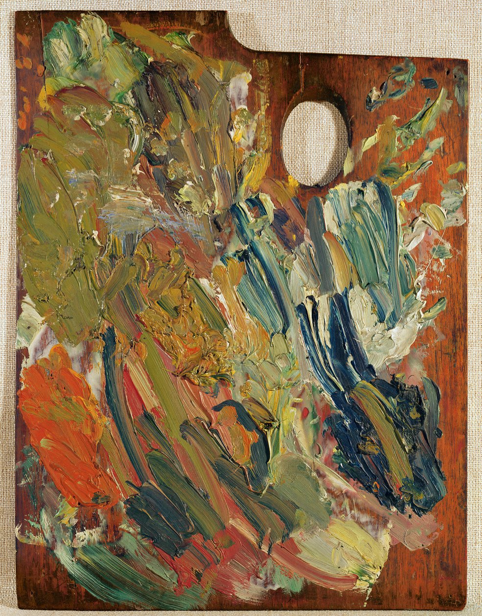 Paletti, jolla van Gogh maalasi "Marguerite Gachet at the Piano", 1890 tekijältä Unbekannt Unbekannt