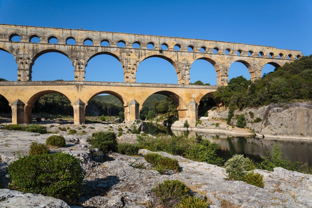 Pont du Gard, roomalainen akvedukti, Ranska. tekijältä Unbekannt Unbekannt