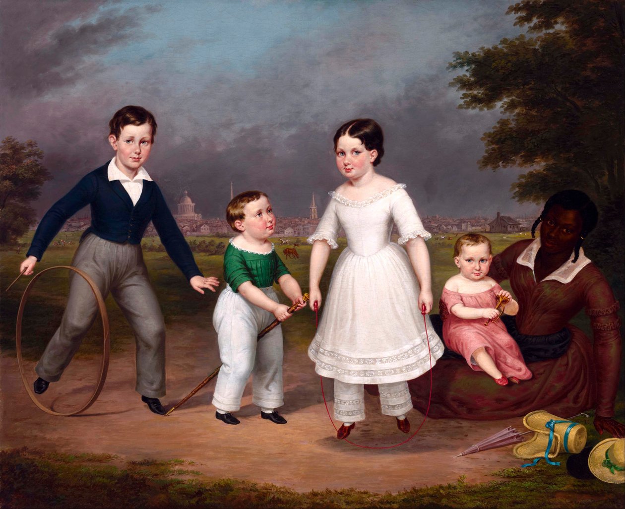 Robert, Calvin, Martha ja William Scott ja Mila tekijältä Unbekannt Unbekannt