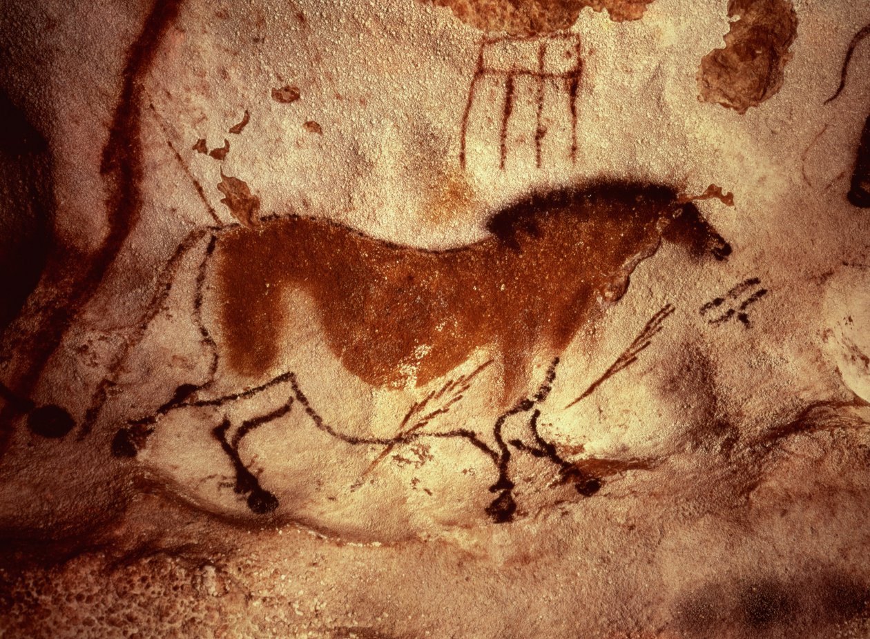 Kalliomaalaus hevosesta, n. 17000 eaa tekijältä Unbekannt Unbekannt
