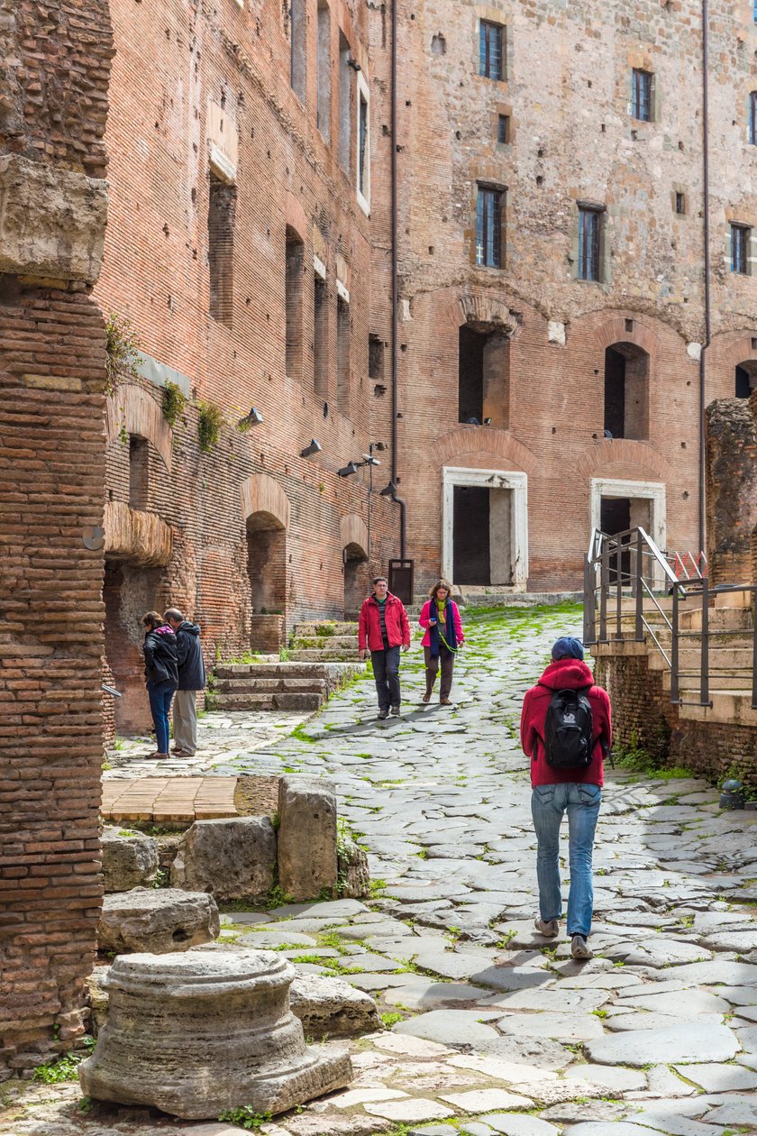 Rooma, Italia. Trajanuksen tori. Biberatican kautta. tekijältä Unbekannt Unbekannt