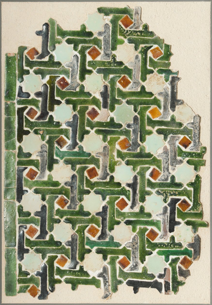 Tuntematon, Espanja, 14. vuosisata - mosaiikkilaattapaneeli (1929293) tekijältä Unbekannt Unbekannt
