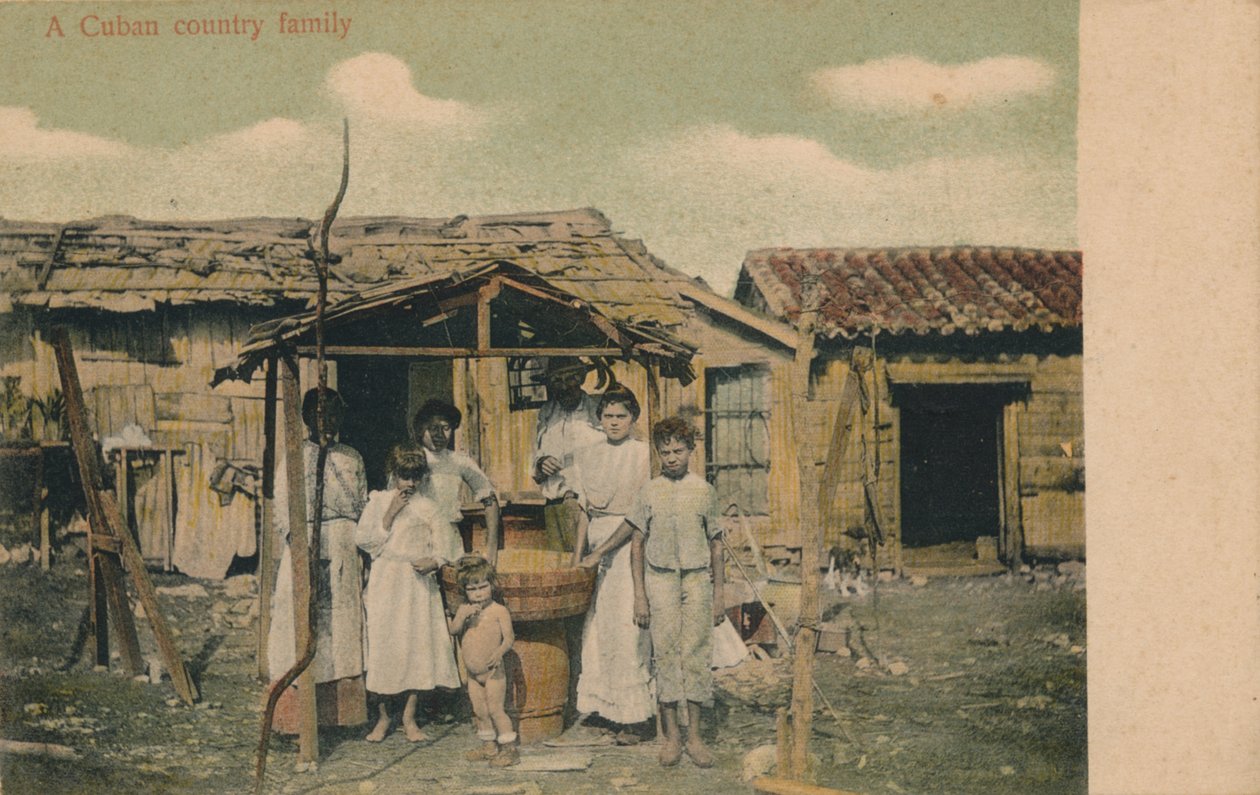 Kuubalainen maalaisperhe, 1908 tekijältä Unbekannt
