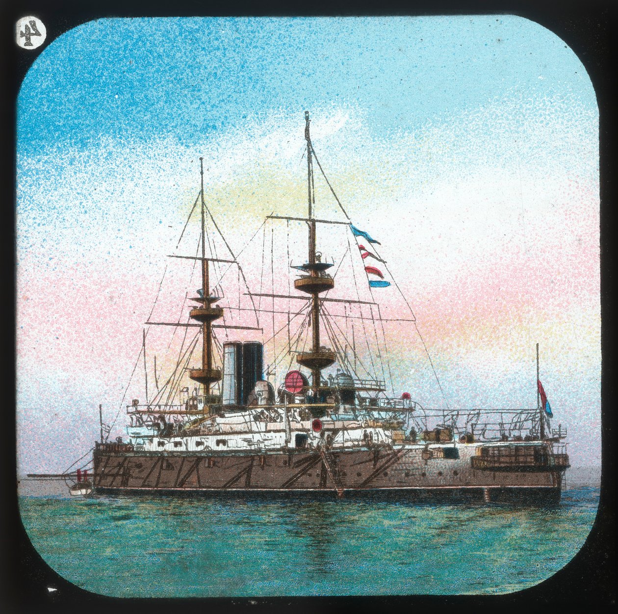 Moderni taistelulaiva - H.M.S. Jupiter, c1900. tekijältä Unbekannt